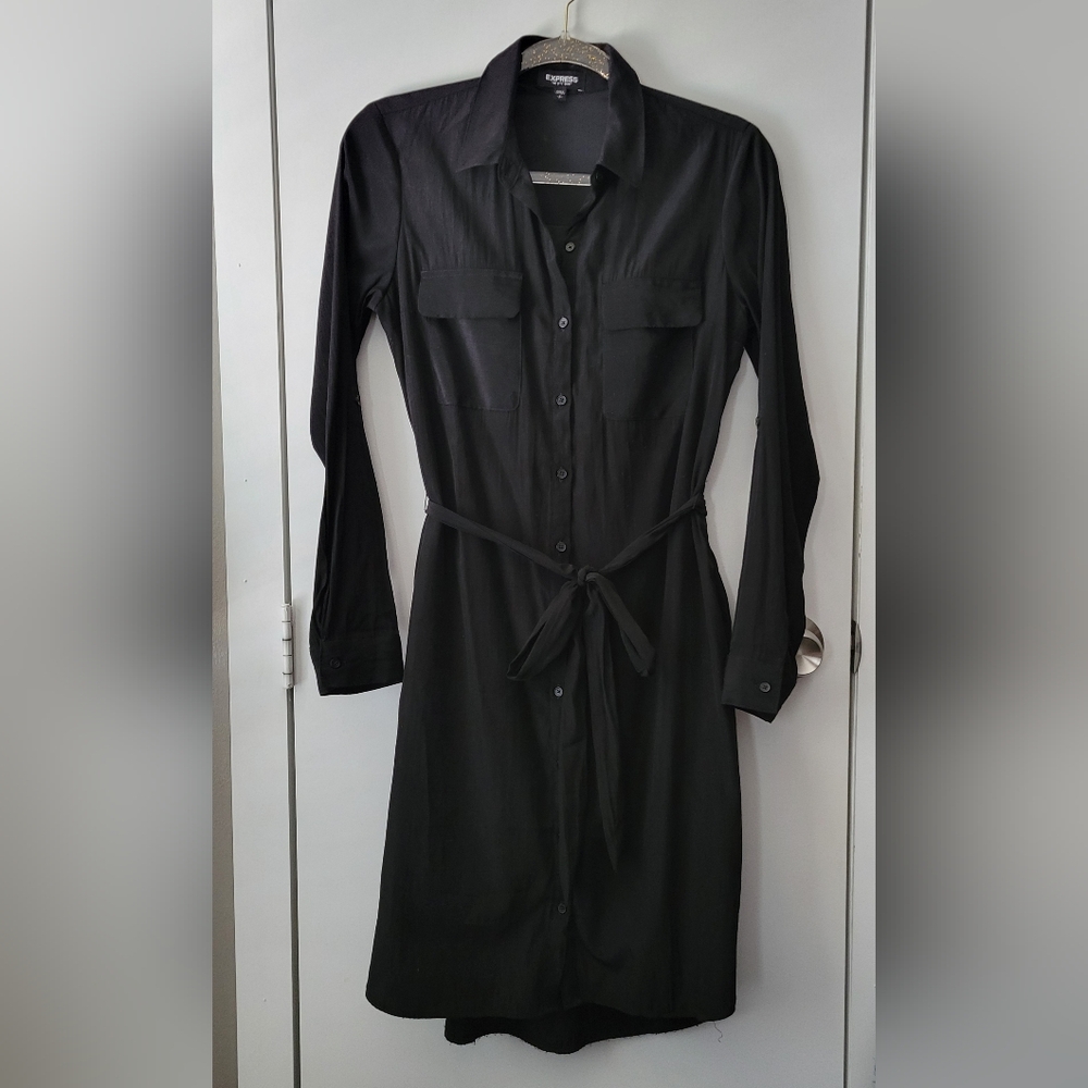 Express "the city shirt" black dress